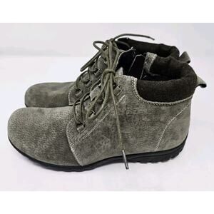Propet Boots Womens 7N (AA) Delaney Lace Up Orthotic Diabetic Suede Gray WFV002S